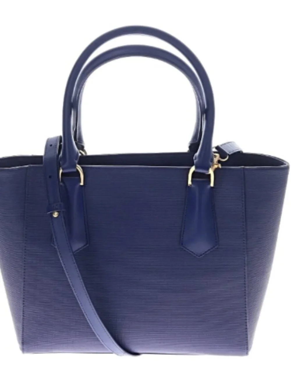 Dagne Dover Blue Structured Satchel / Work Bag